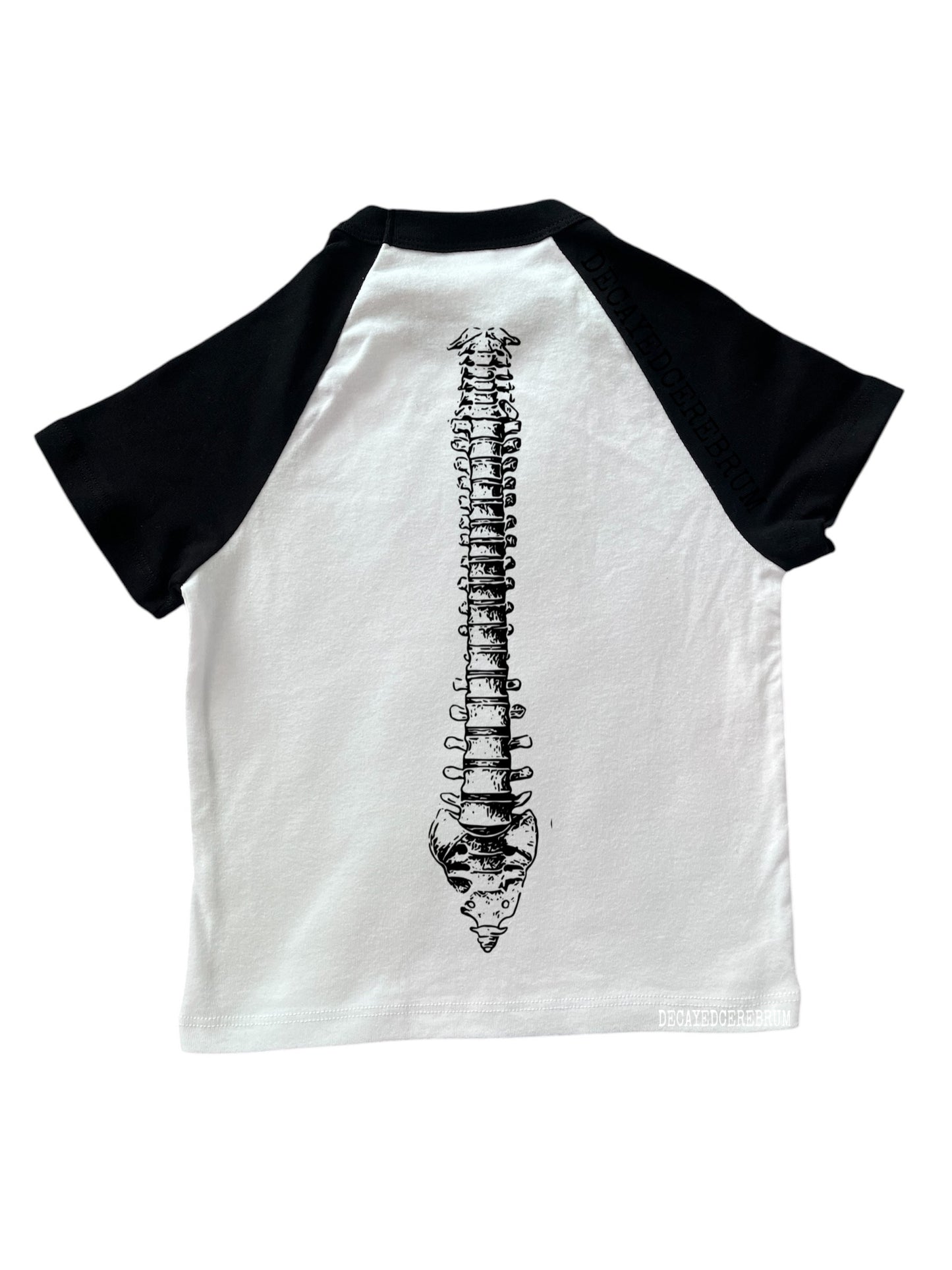 Teeth and eye 2/2 cropped baseball tee