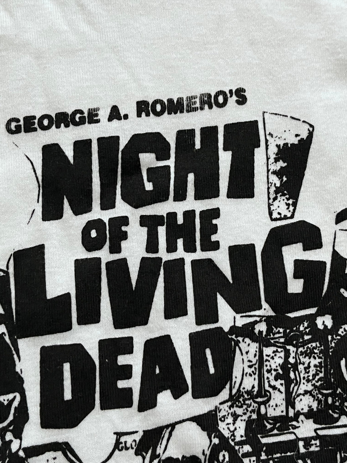 Night of the living dead cropped baseball tee reject