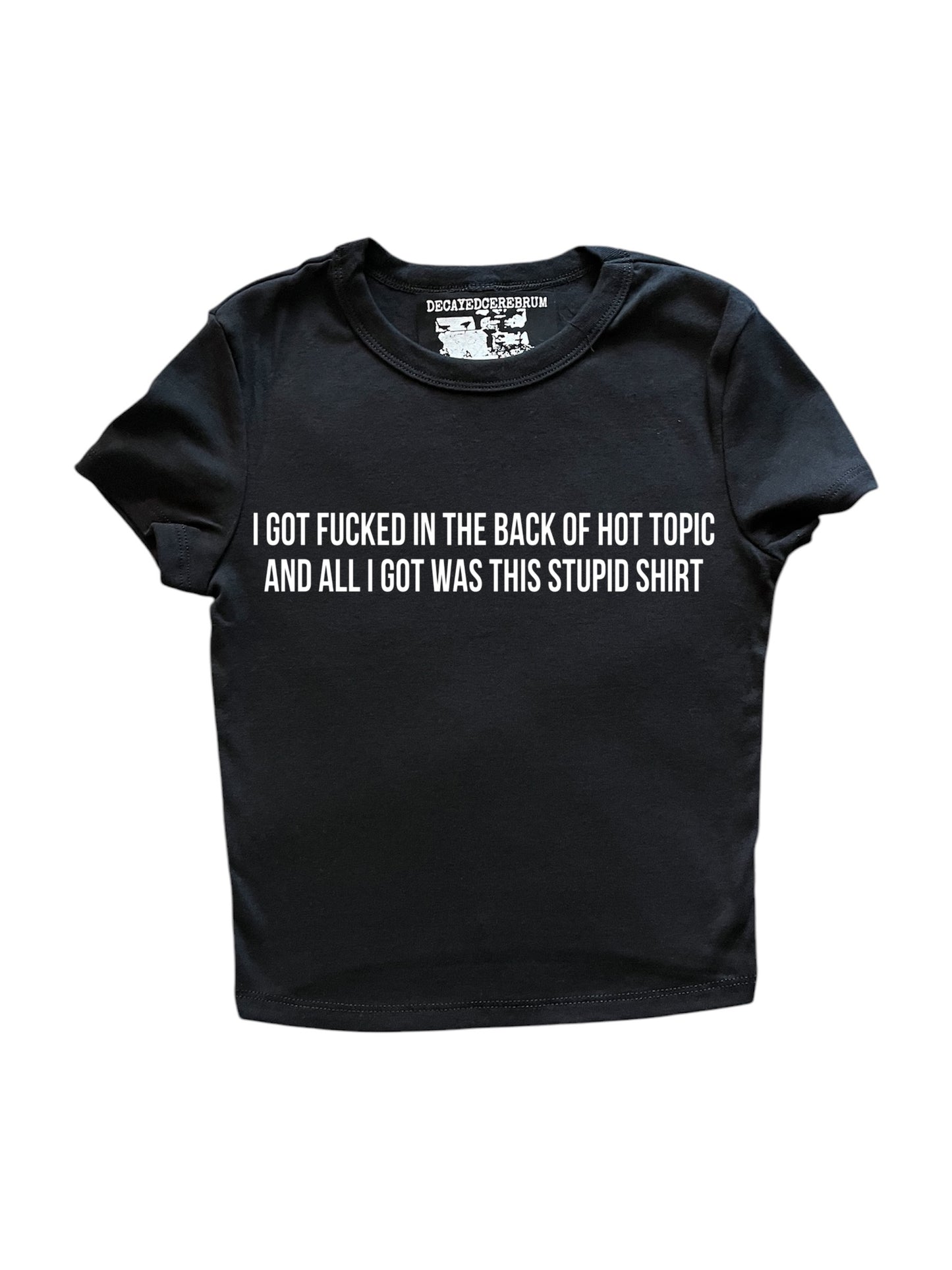 I got fucked in the back of hot topic tank top
