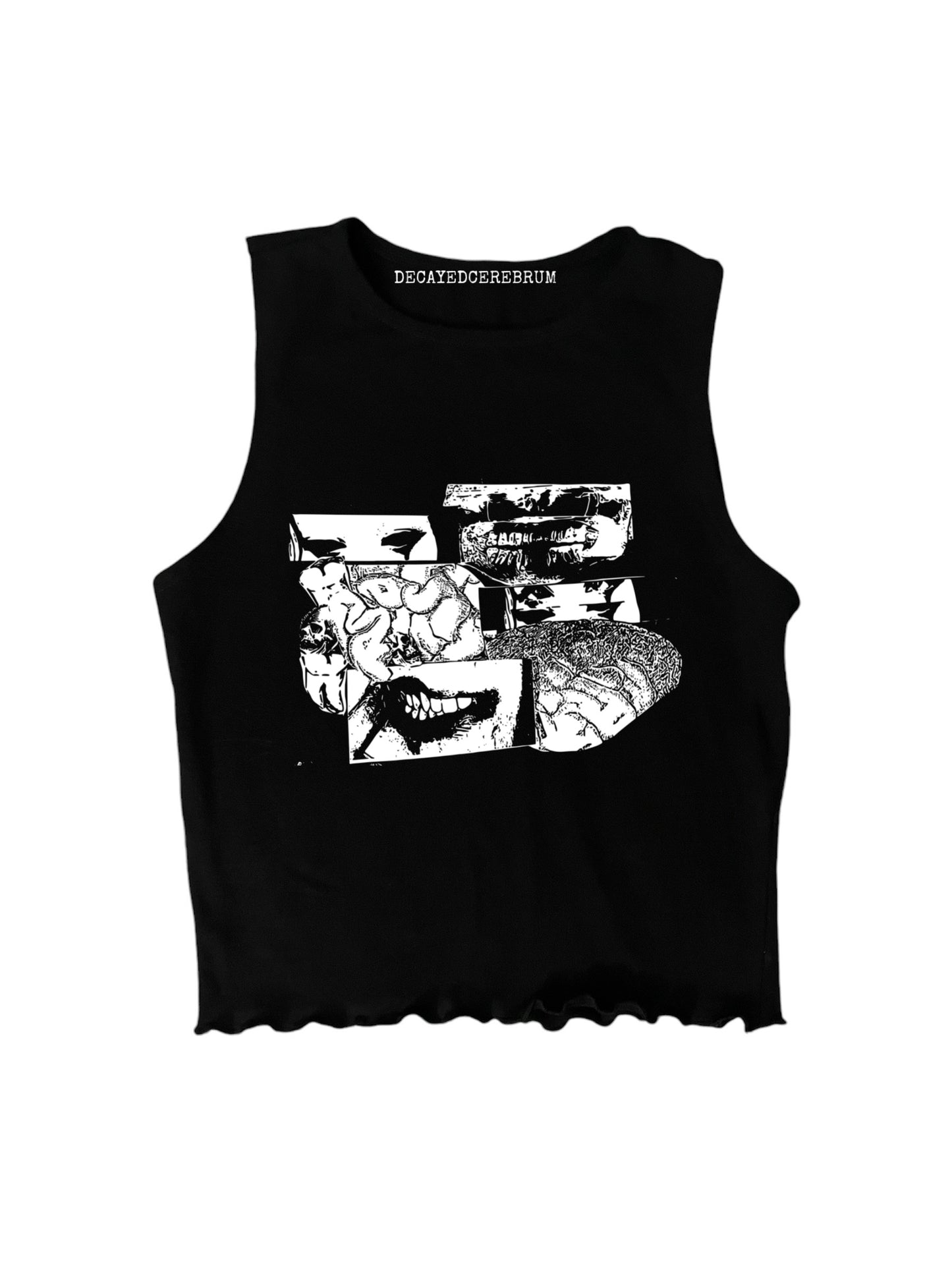 Anatomy lettuce trim cropped muscle tee