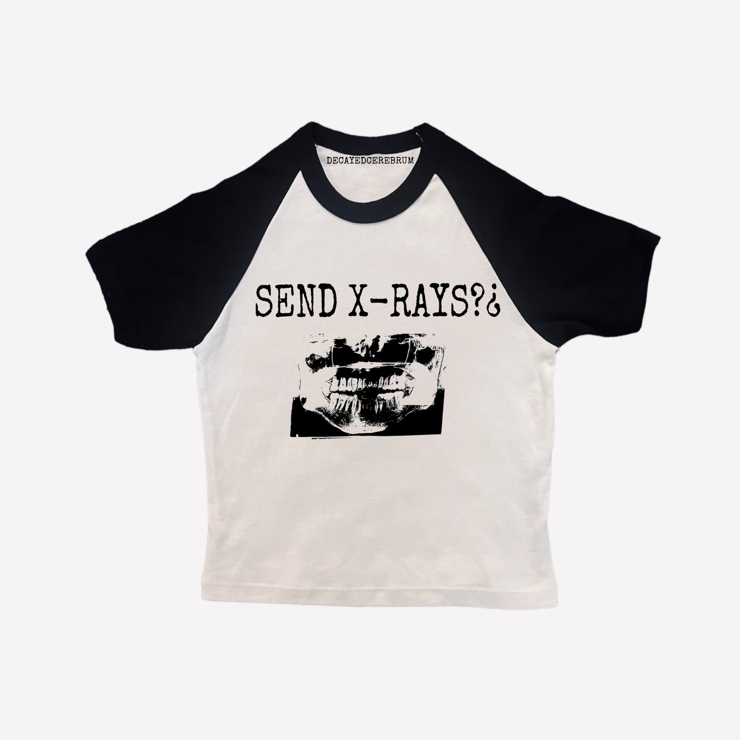 Send X-rays teeth baseball tee