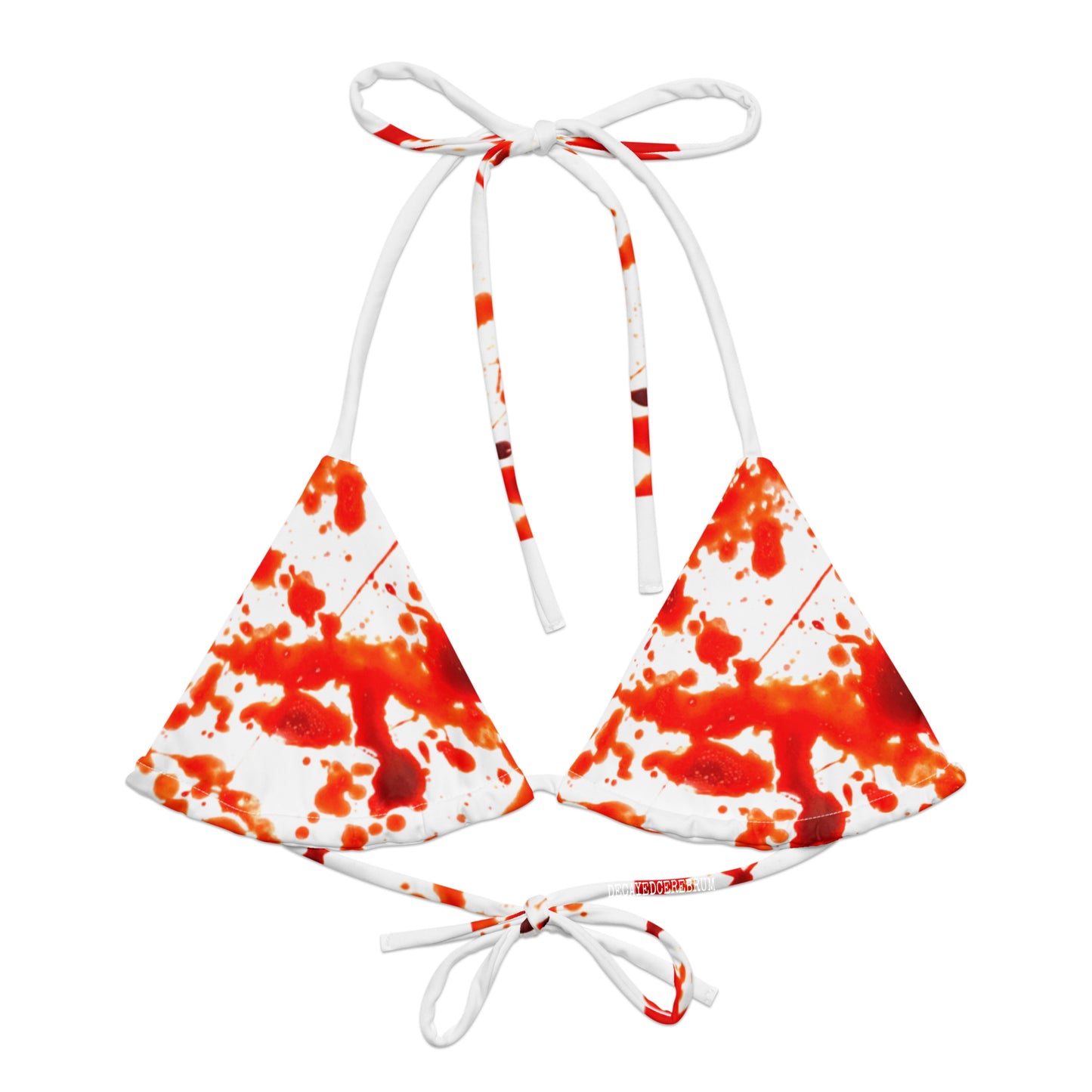 Bloody bikini top