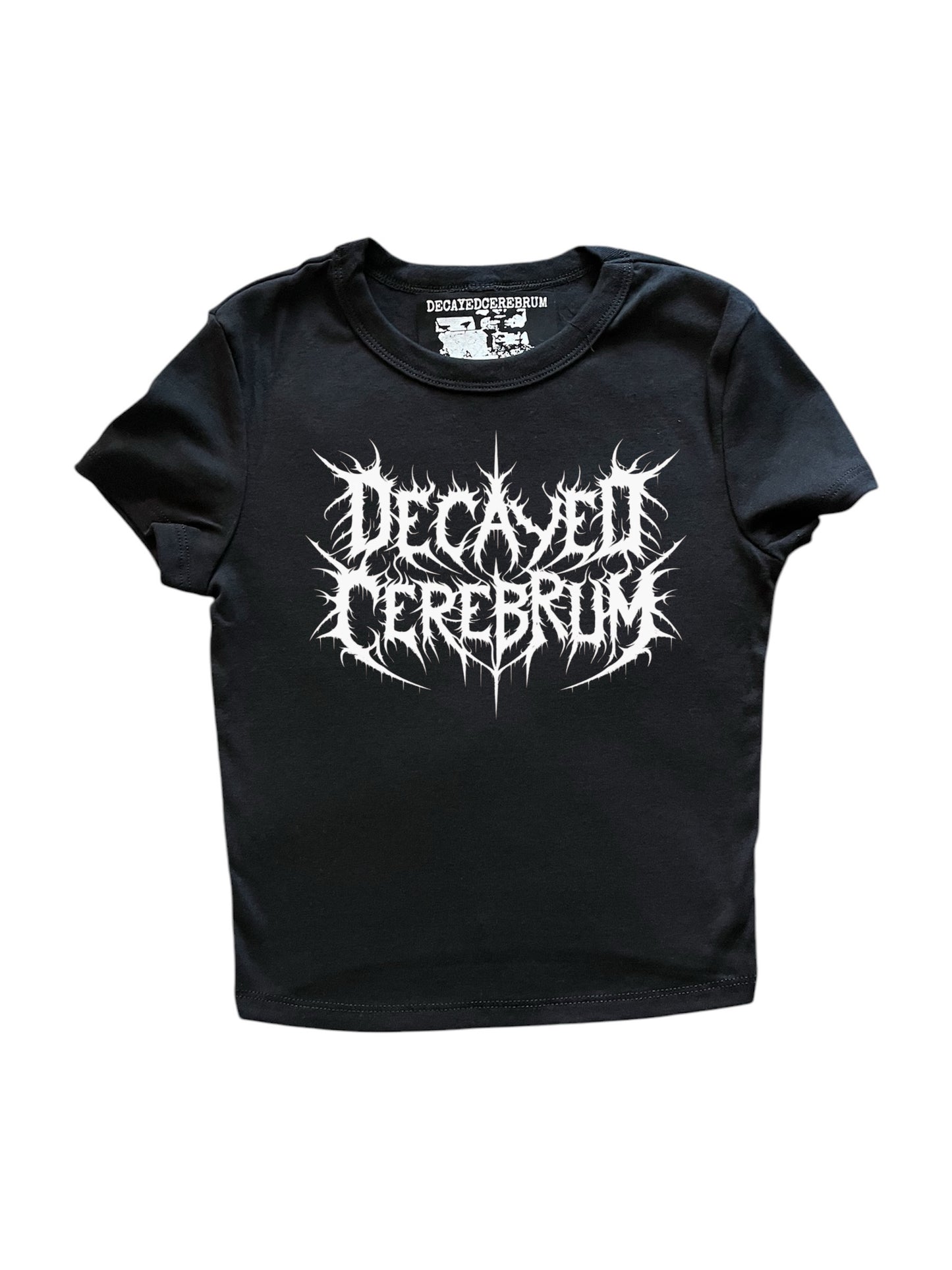 Decayedcerebrum logo baby tee
