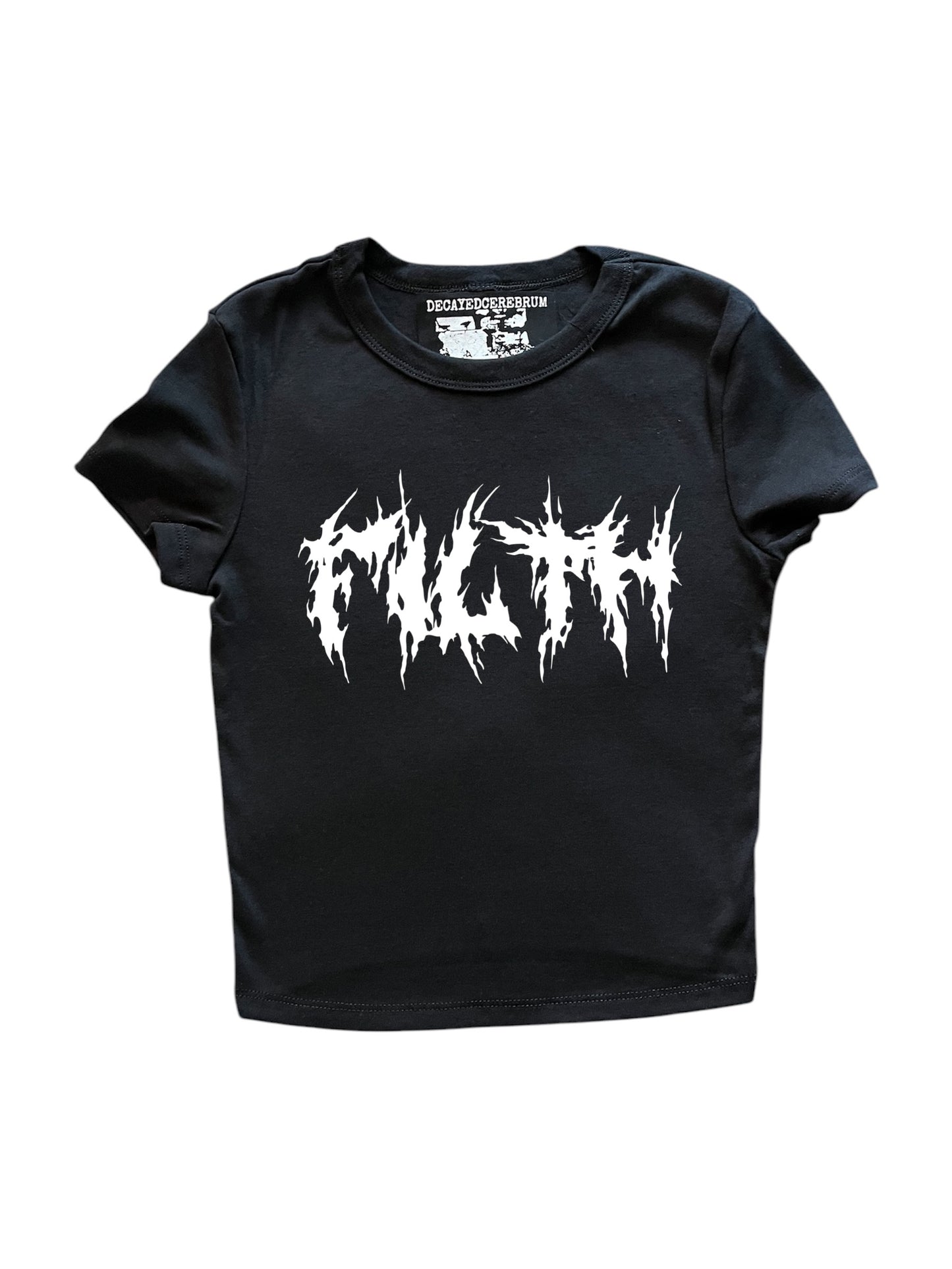 Filth cropped baby tee