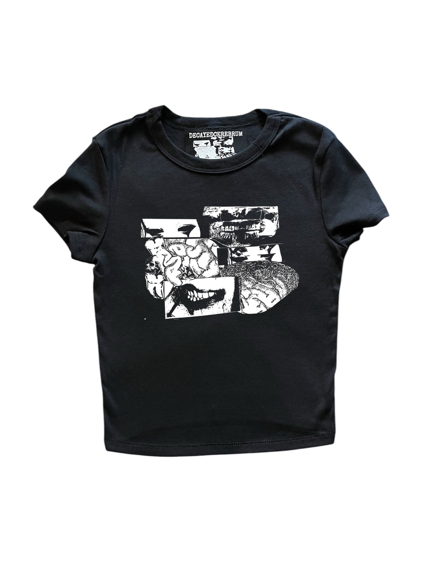 Anatomy cropped baby tee