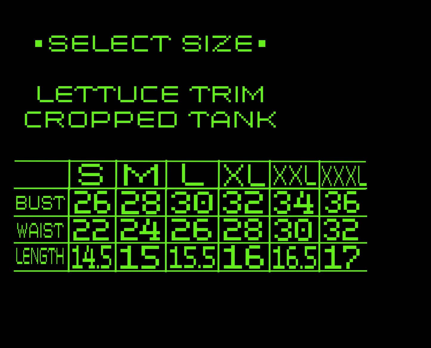 Anatomy lettuce trim cropped muscle tee