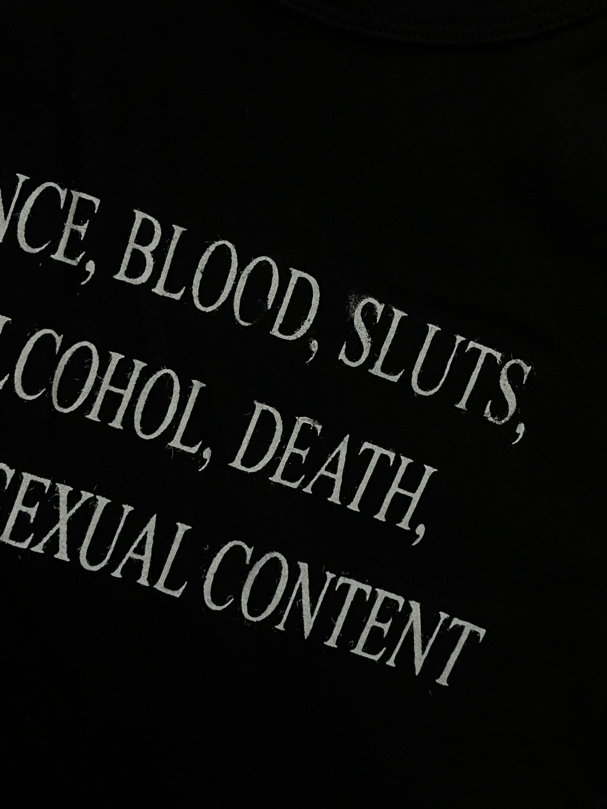 Horror? Cropped baby tee reject