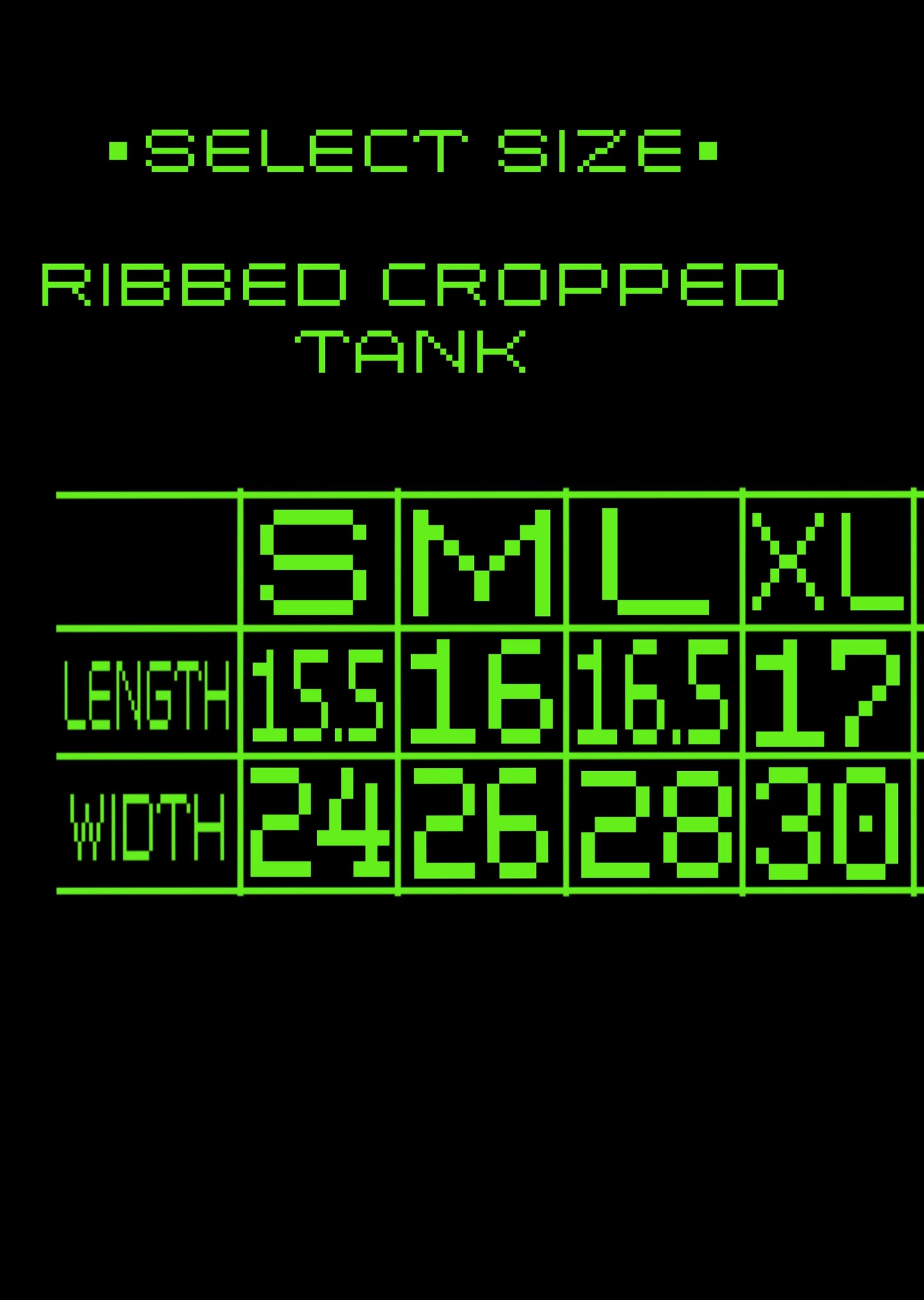 Coffin cropped tank with mini print