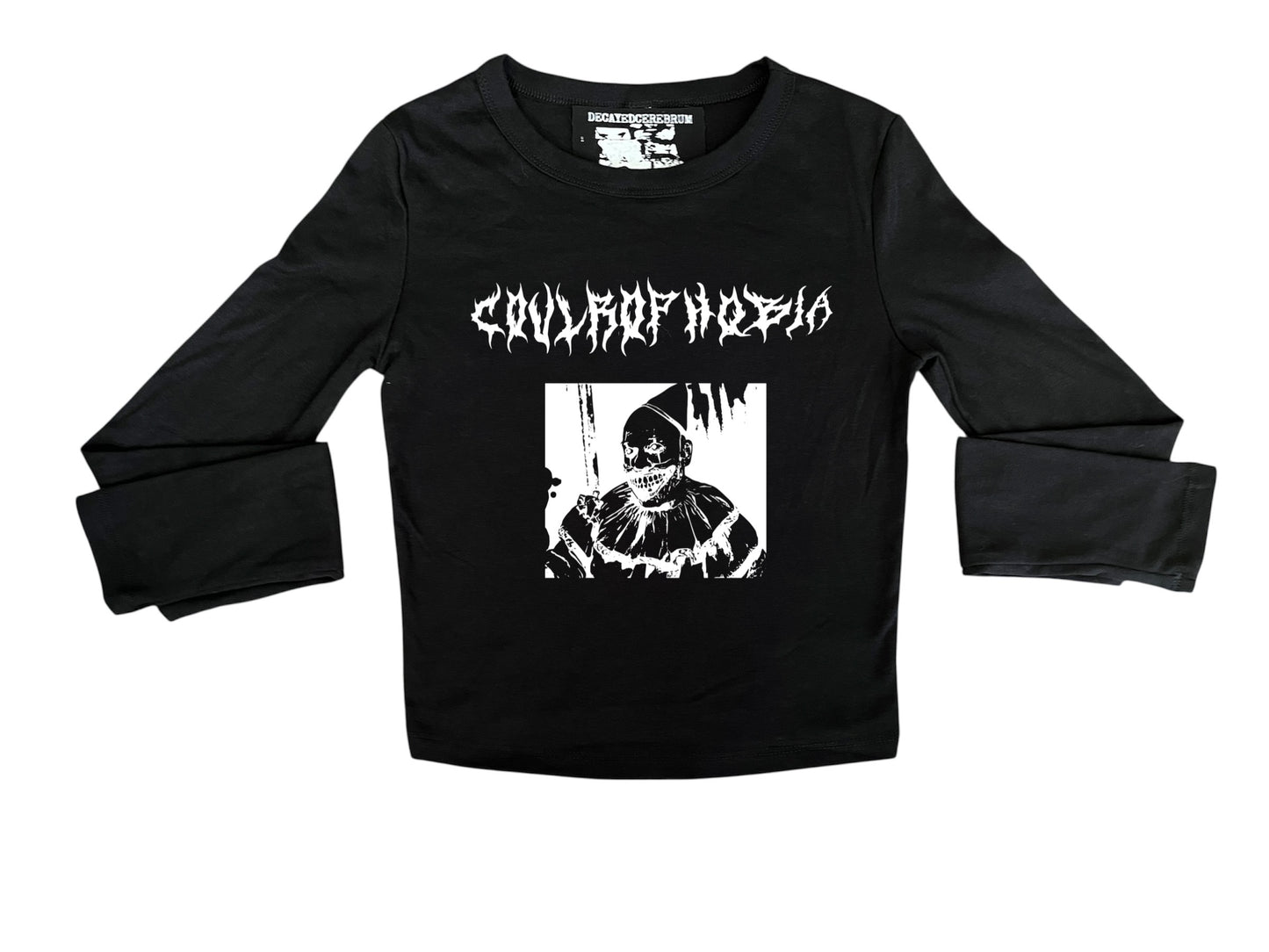 Cropped long sleeve coulrophobia