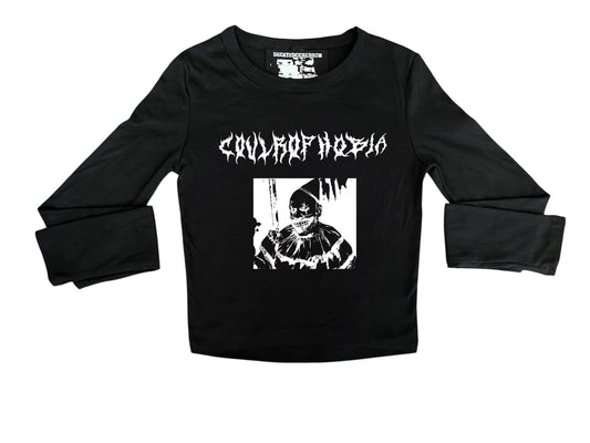 Cropped long sleeve coulrophobia