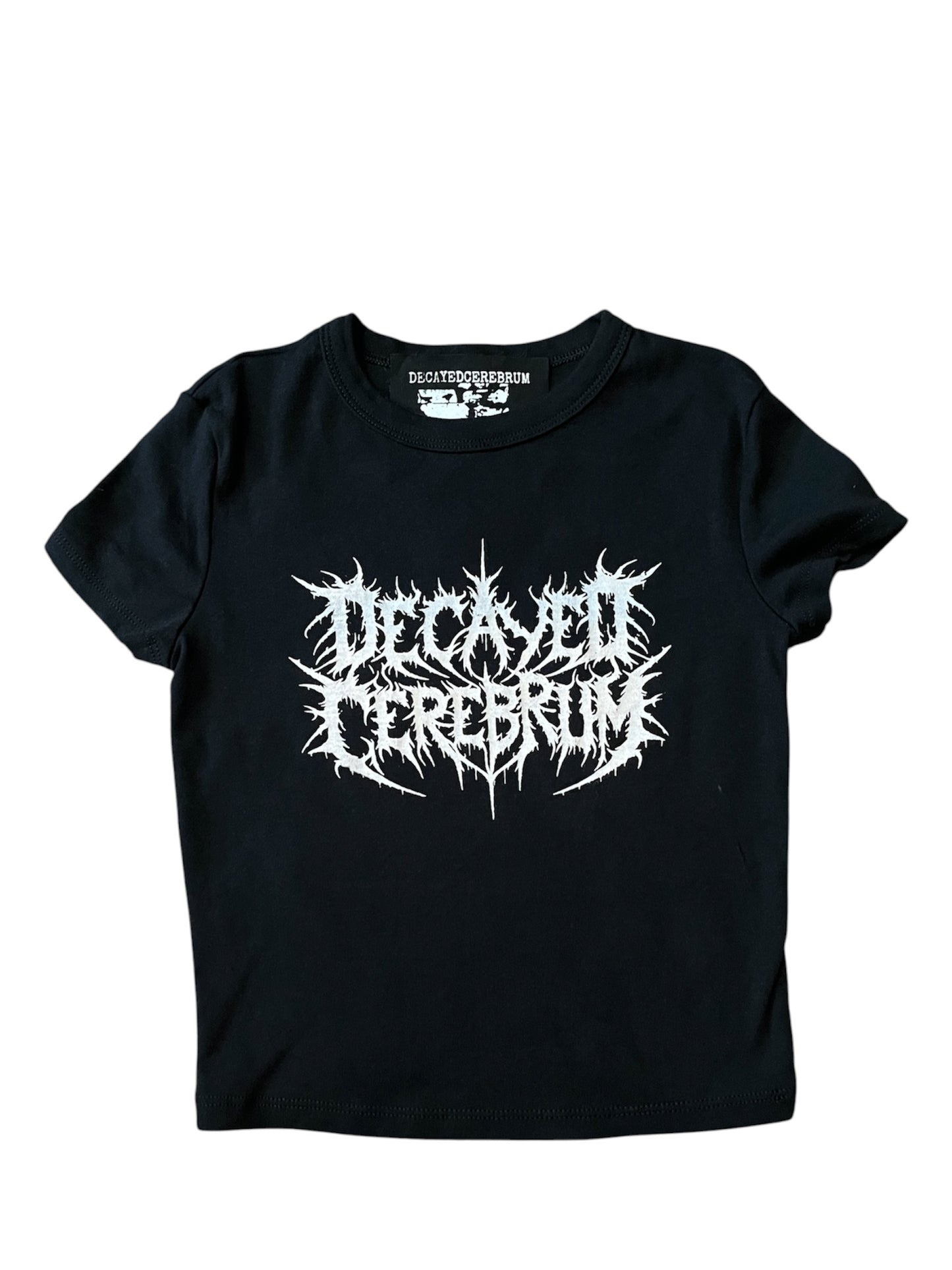 Decayedcerebrum cropped baby tee reject