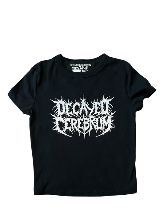 Decayedcerebrum cropped baby tee reject