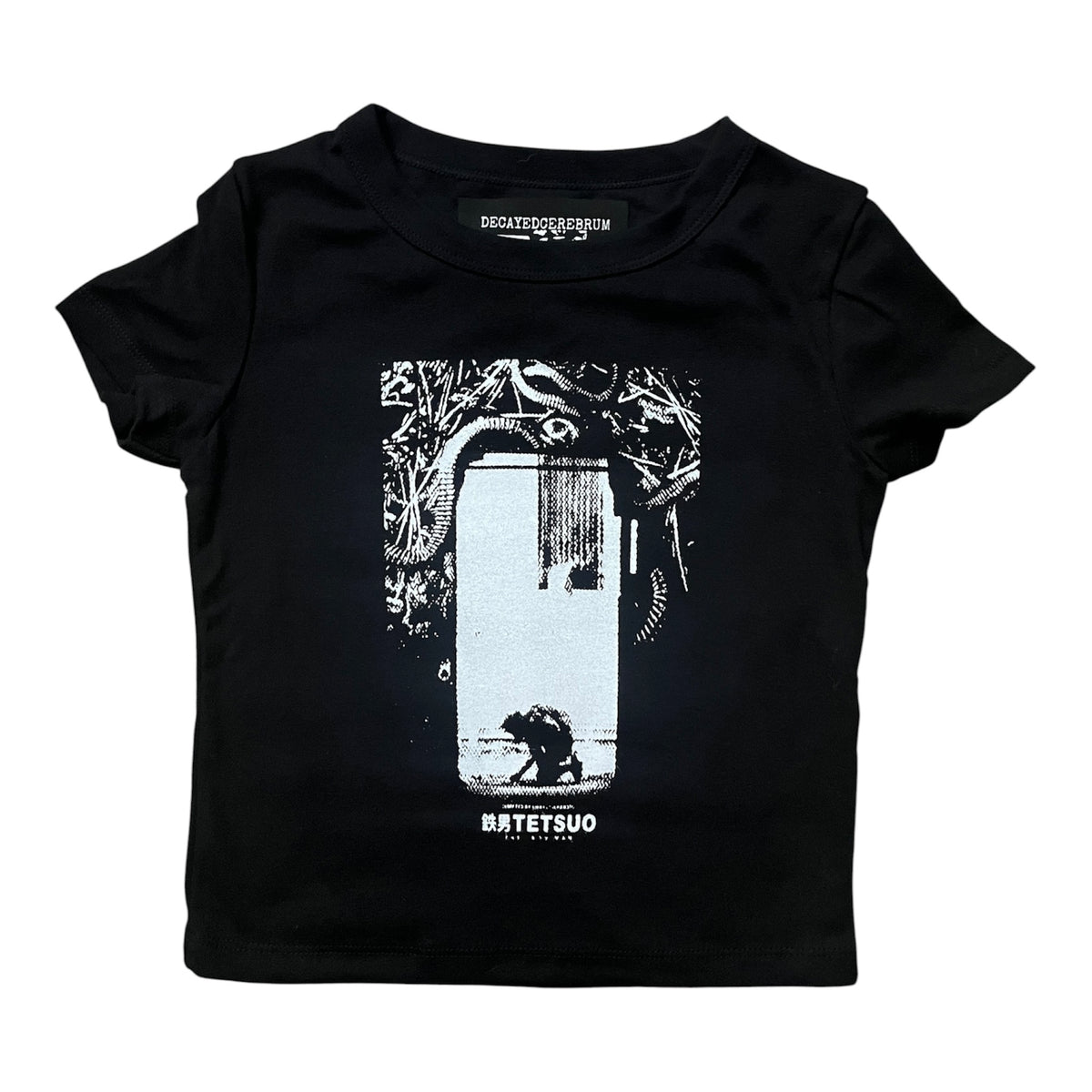 Tetsuo the iron man cropped baby tee