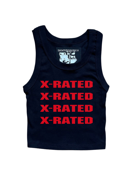 “X-rated” cropped tank