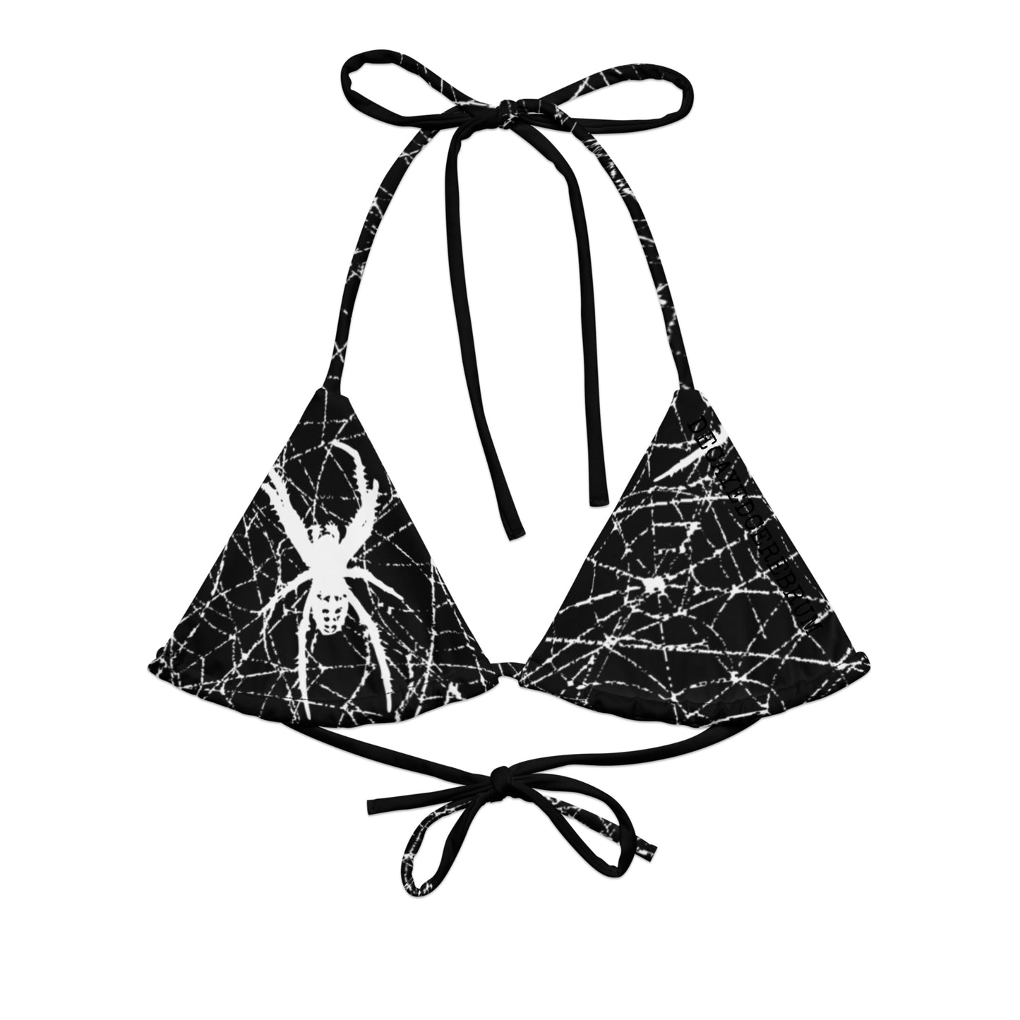 Spider web bikini top
