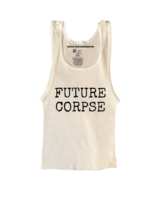 “Future corpse” cropped tank top