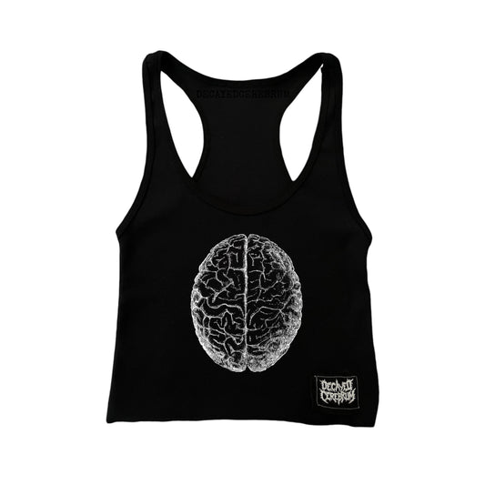 Brain cropped tank with mini patch