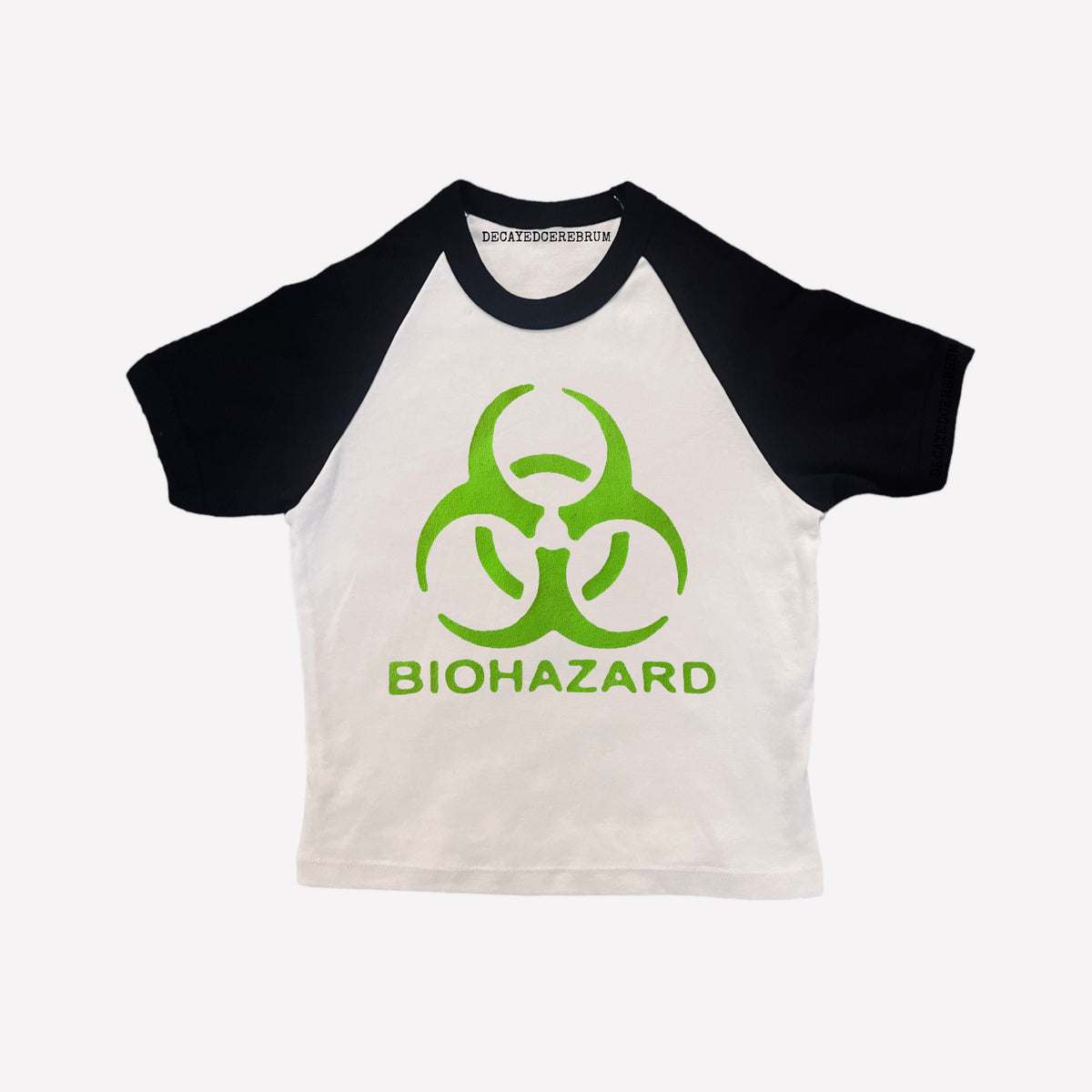 Decayed Biohazard Biohazard baseball tee – DECAYEDCEREBRUM