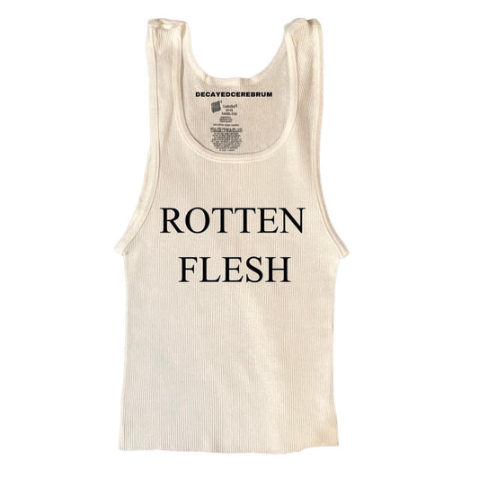 “Rotten flesh” cropped tank top