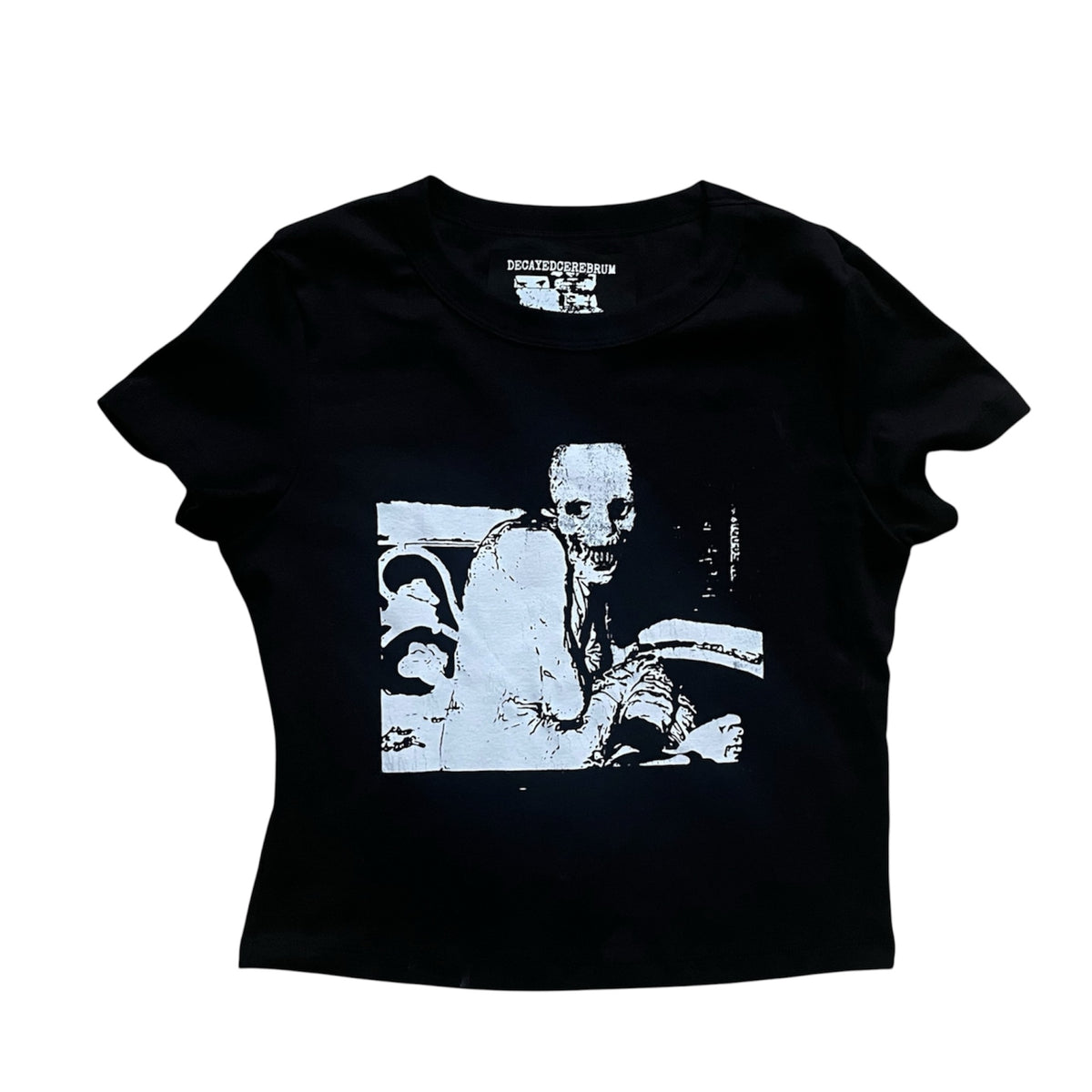 Russian sleep experiment cropped baby tee reject