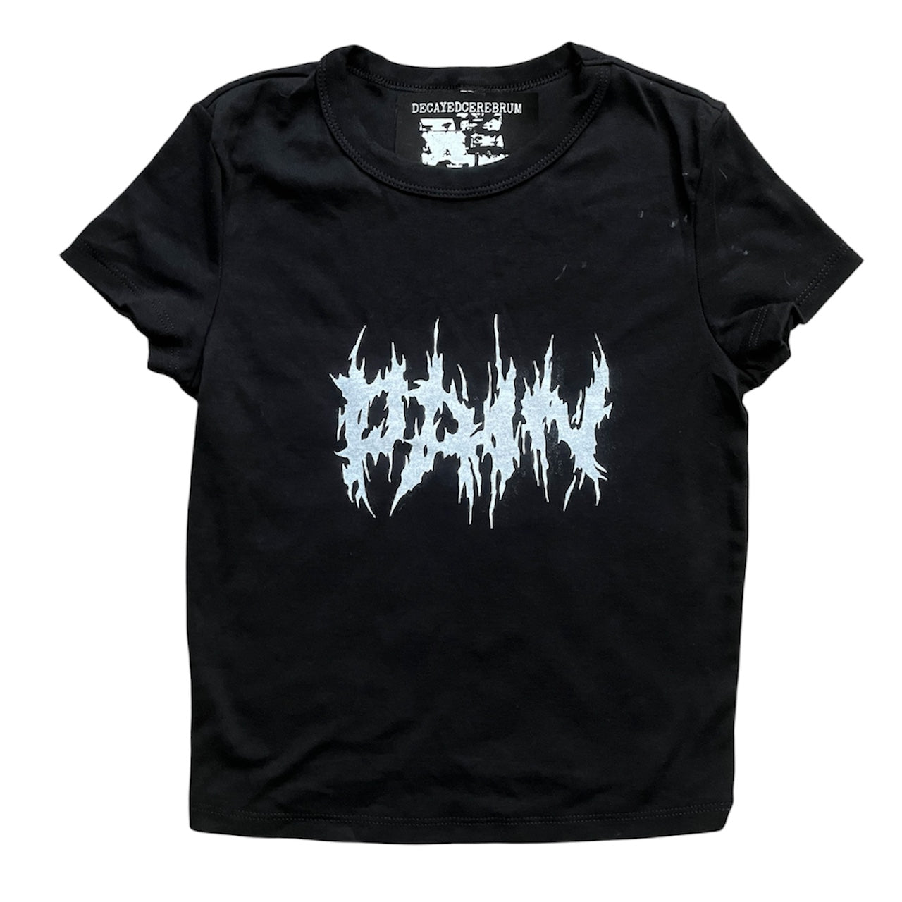 Pain cropped baby tee reject