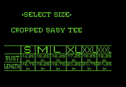 Russian sleep experiment bow cropped baby tee