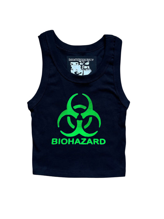 Biohazard cropped tank