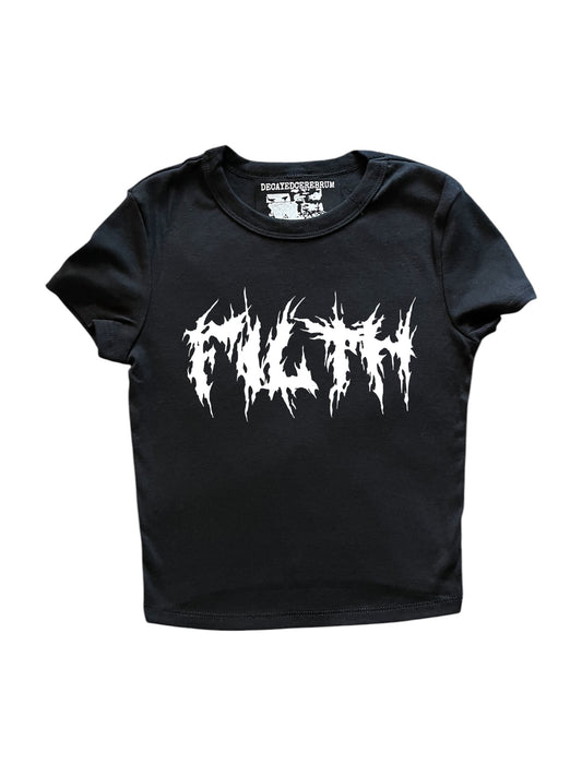 Filth cropped baby tee