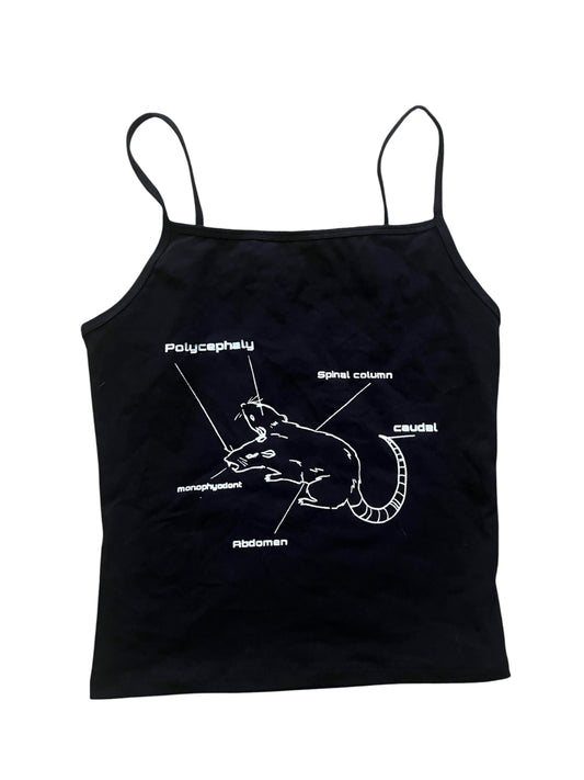 Rat anatomy tank top reject