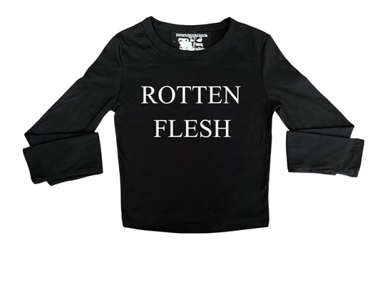 “Rotten flesh” cropped long sleeve