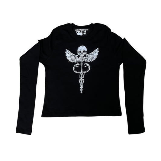 Twisted care cropped long sleeve 1/1