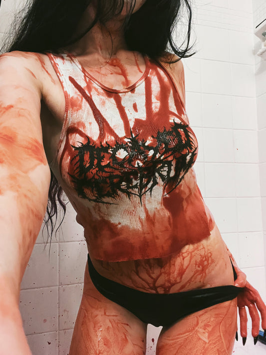 Bloody logo tank