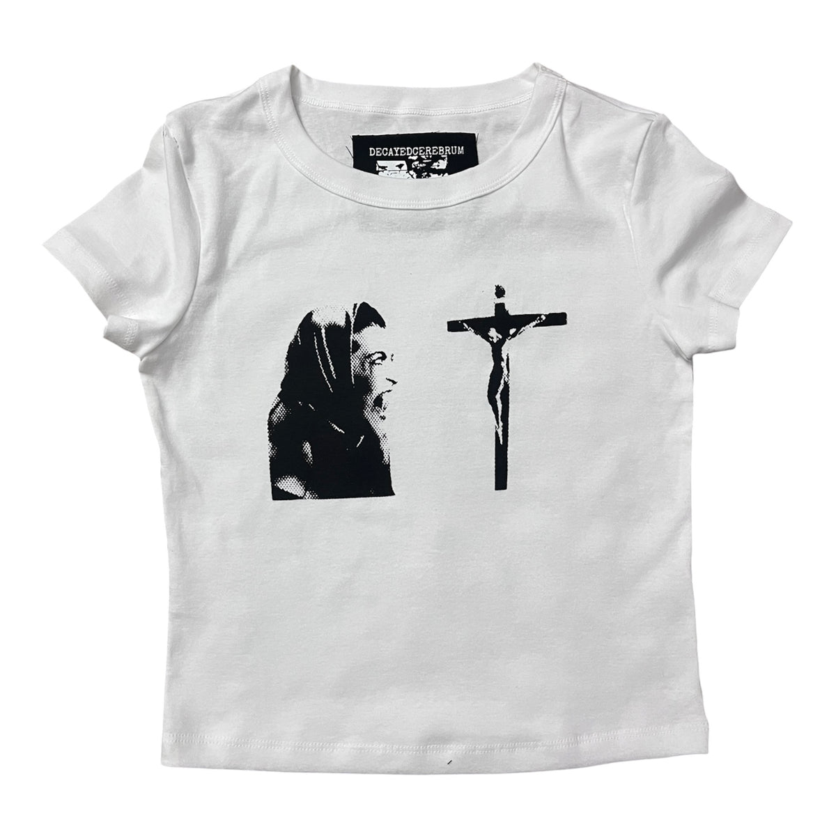 Lair of the white worm cropped baby tee