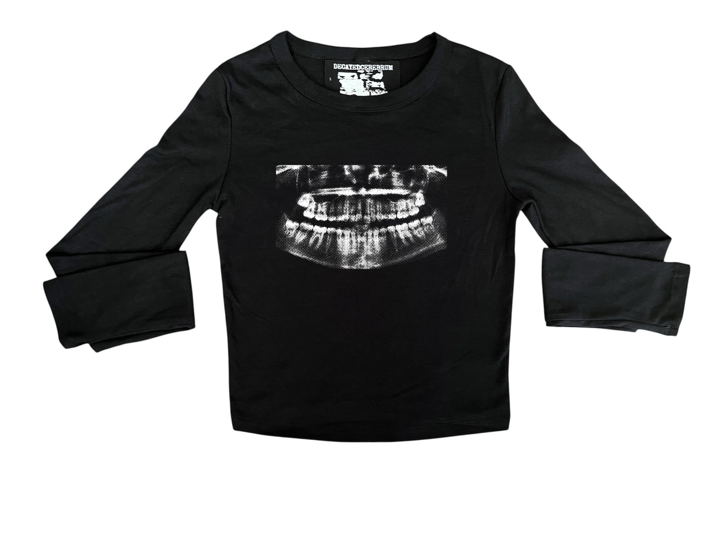 Cropped long sleeve x-ray teeth