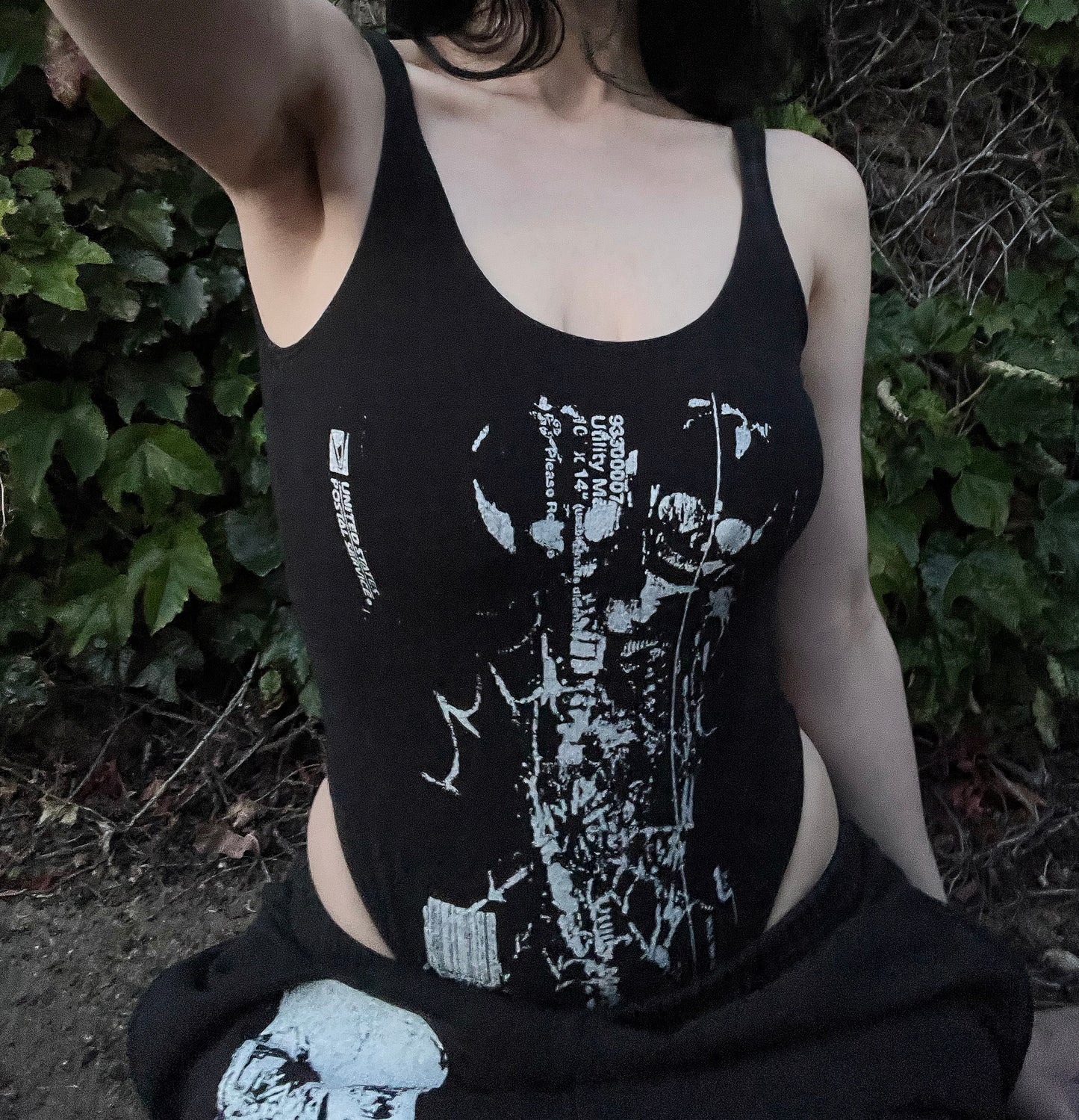 Fetal spider web bodysuit