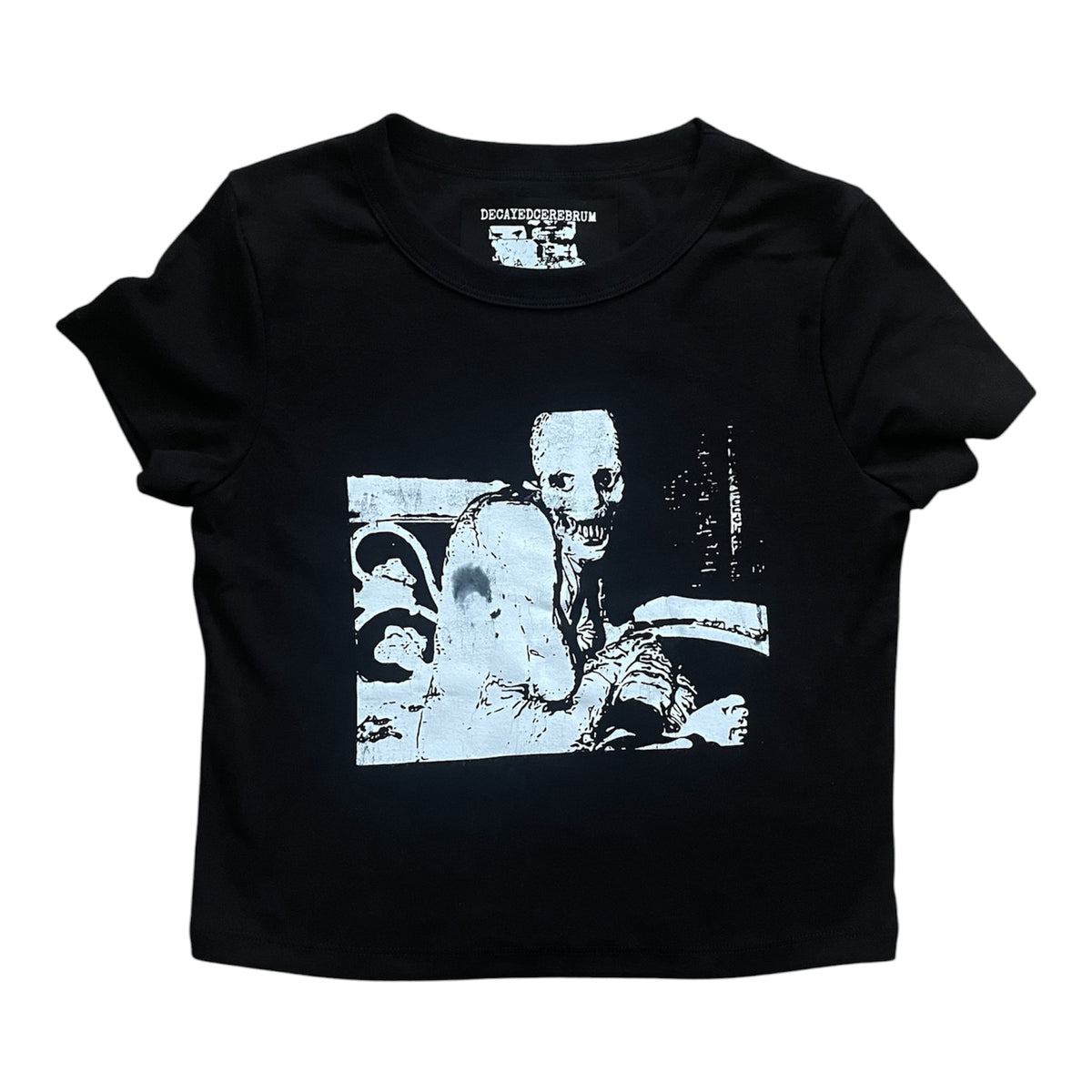 Russian sleep experiment cropped baby tee reject
