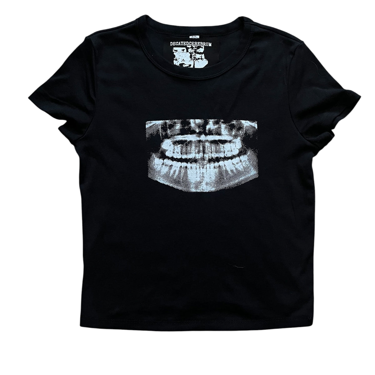 Alien x-ray cropped baby tee reject