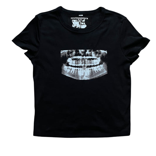 Alien x-ray cropped baby tee reject