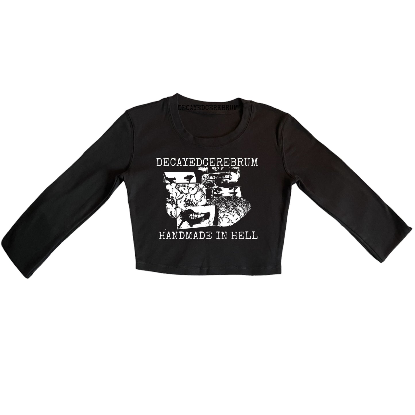 Made in hell anatomy cropped long sleeve