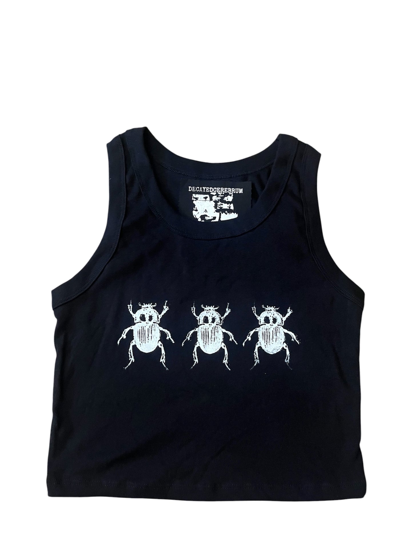 Goliath beetle cropped tank top reject