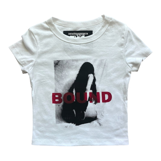 Bound cropped baby tee