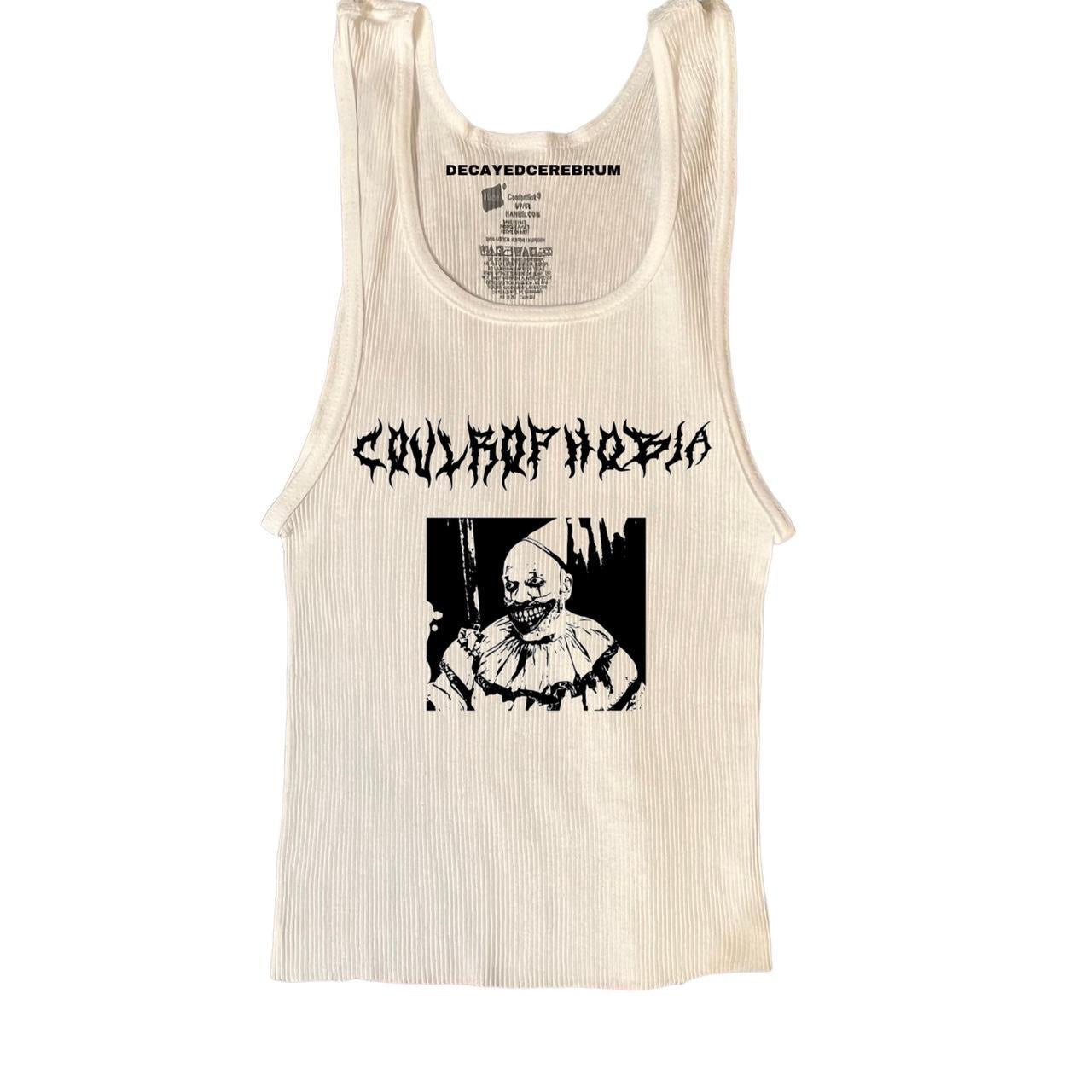 Coulrophobia cropped tank top