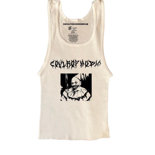 Coulrophobia cropped tank top